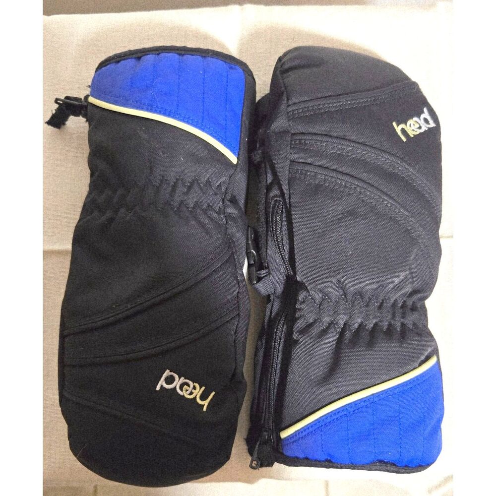 Head Jr Kids Zippered Fleece Lined Mittens Size S Preowned in great condition